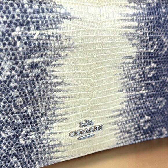 Coach Hayden Foldover Snakeskin Lizard Embossed Leather Crossbody - Picture 5 of 17